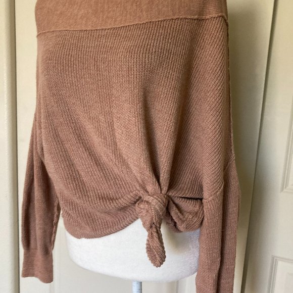 Free People Alana Knit Pullover Sweater in Tan - Picture 6 of 10